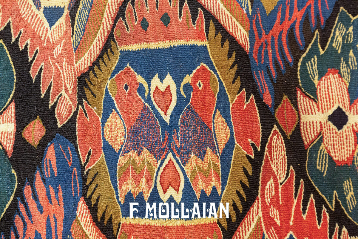 Tessuto Antico Svedese Rölakan Uccelli n°:191619