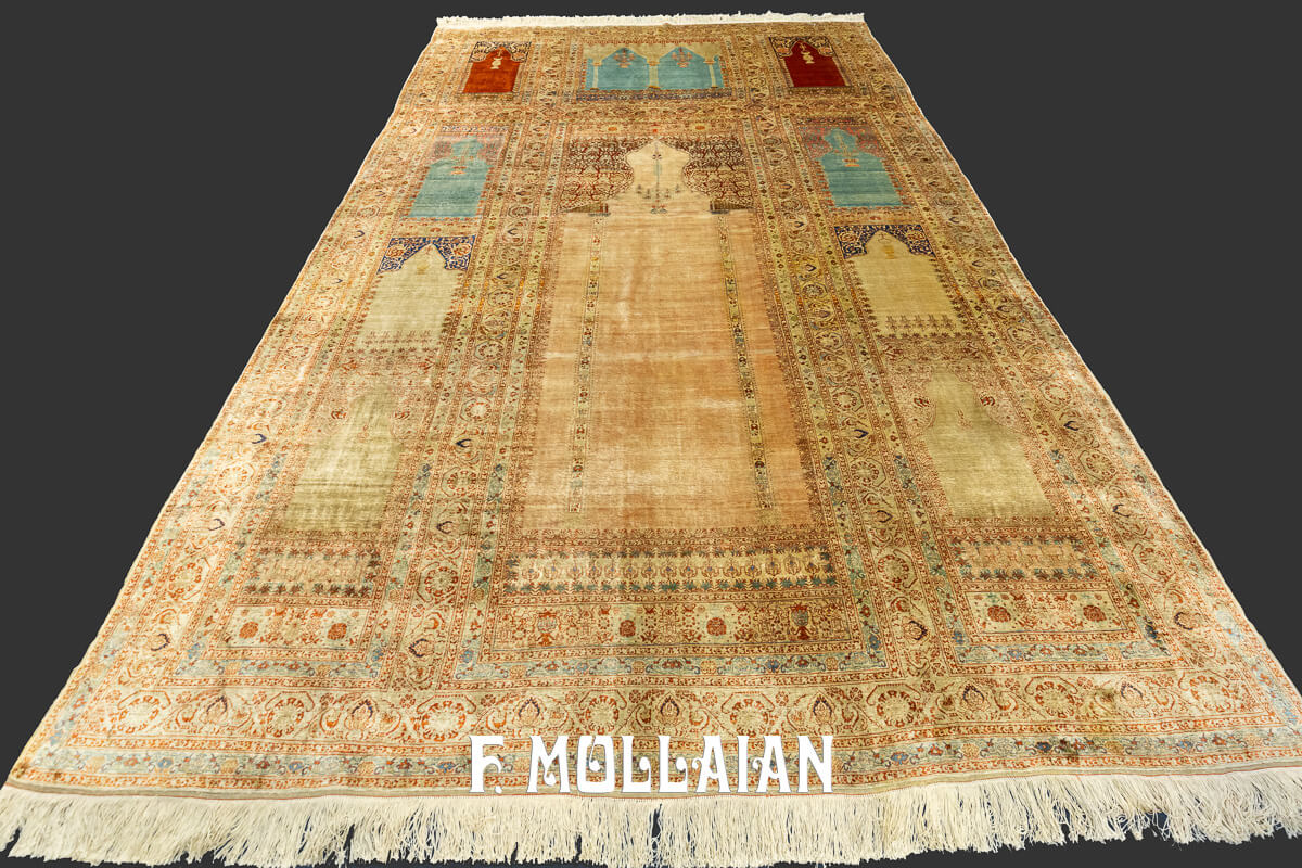 Tappeto Raro Tabriz Hagi Gialili in Seta n°:225565