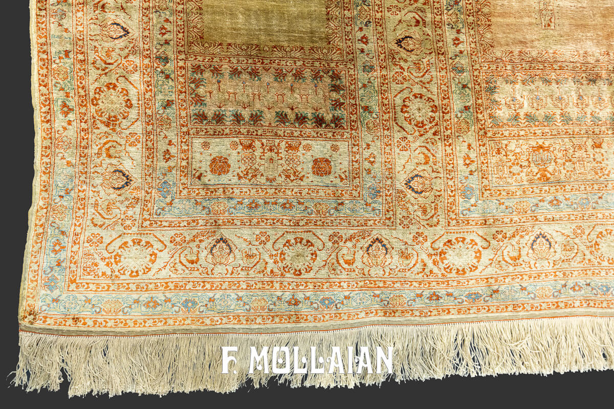 Tappeto Raro Tabriz Hagi Gialili in Seta n°:225565