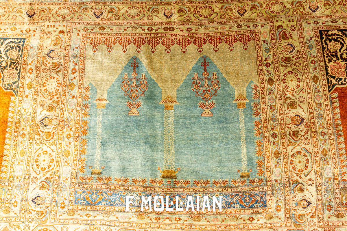 Tappeto Raro Tabriz Hagi Gialili in Seta n°:225565
