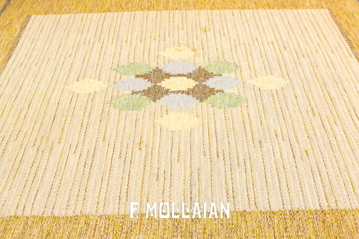 Swedish Kilim Rug Special Medallion n°:236581