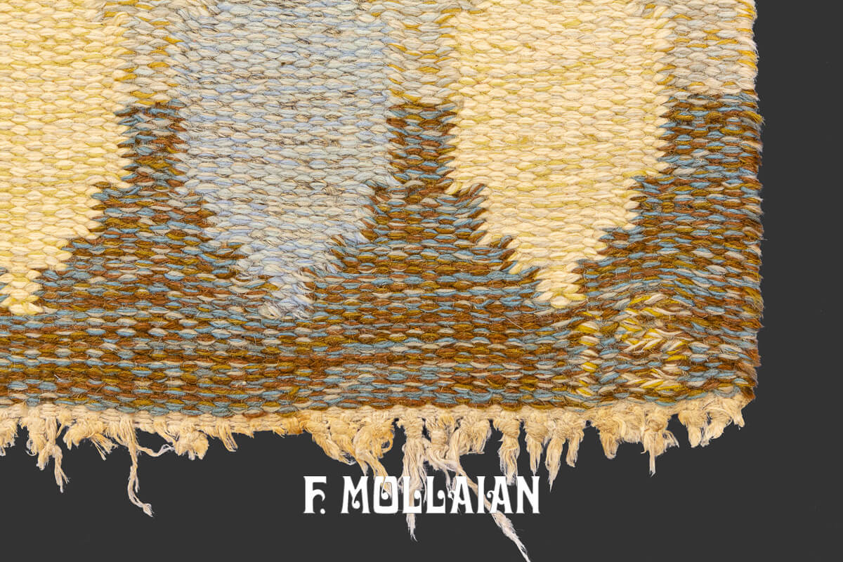 Swedish Kilim Rug Special Medallion n°:236581