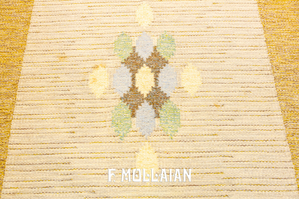 Swedish Kilim Rug Special Medallion n°:236581