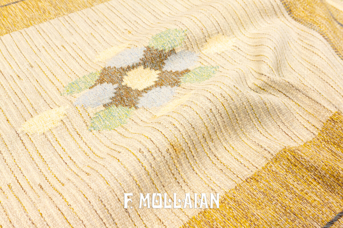 Swedish Kilim Rug Special Medallion n°:236581