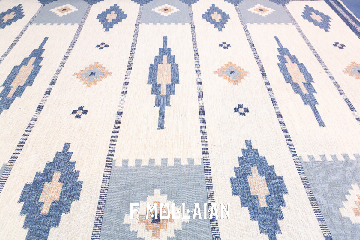 Kilim Svedese (Rollakan), Bordo Blu n°:268998