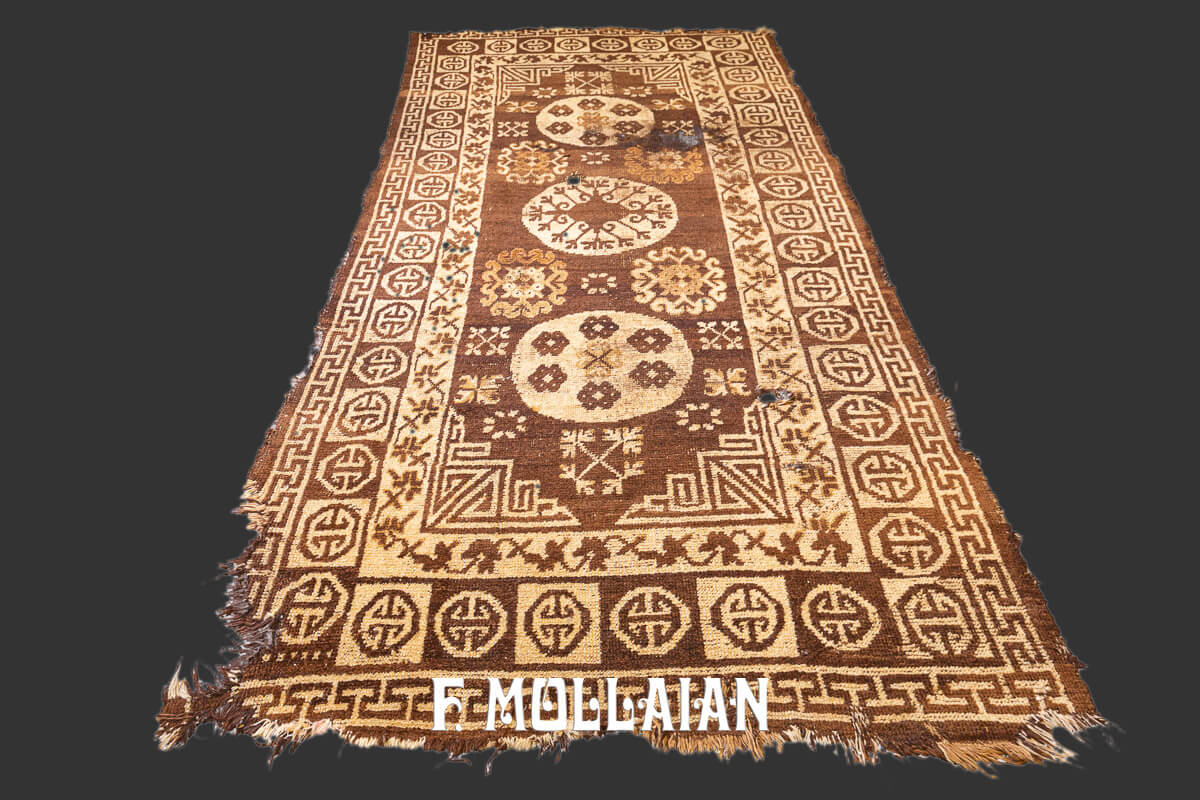 Khotan Rug Brown Field n°:278356