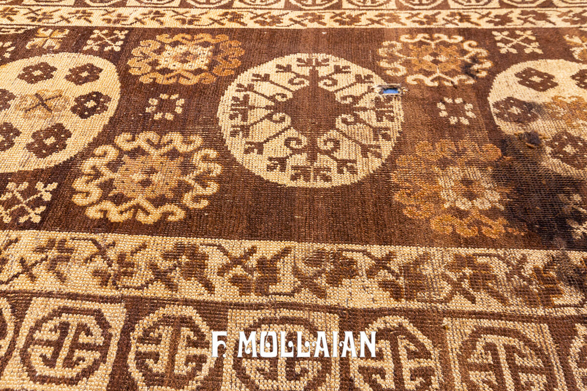 Khotan Rug Brown Field n°:278356