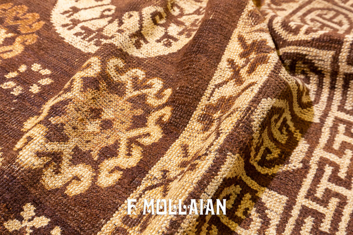 Khotan Rug Brown Field n°:278356