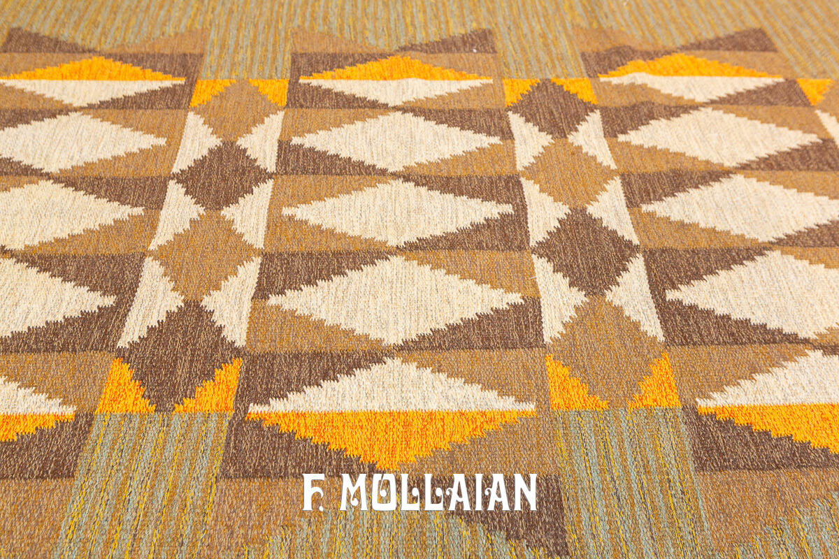Tappeto Svedese Kilim Firmato UP n°:350731