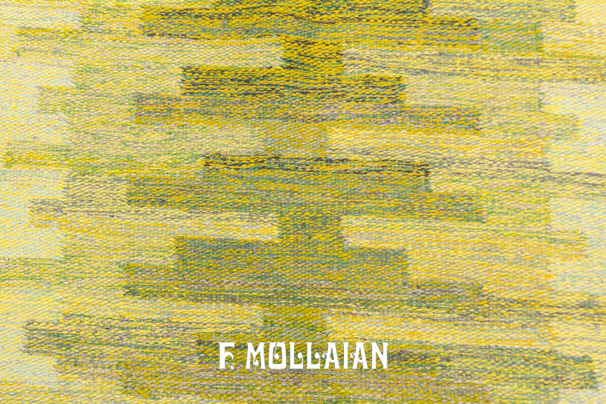 Kilim Svedese Rollakan Tonalità Verde n°:381059