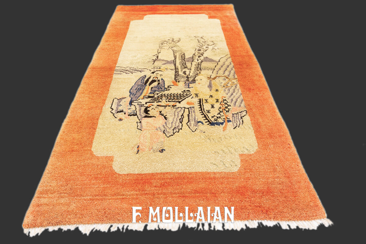 Antique Tibetan Rug Figurative n°:427770