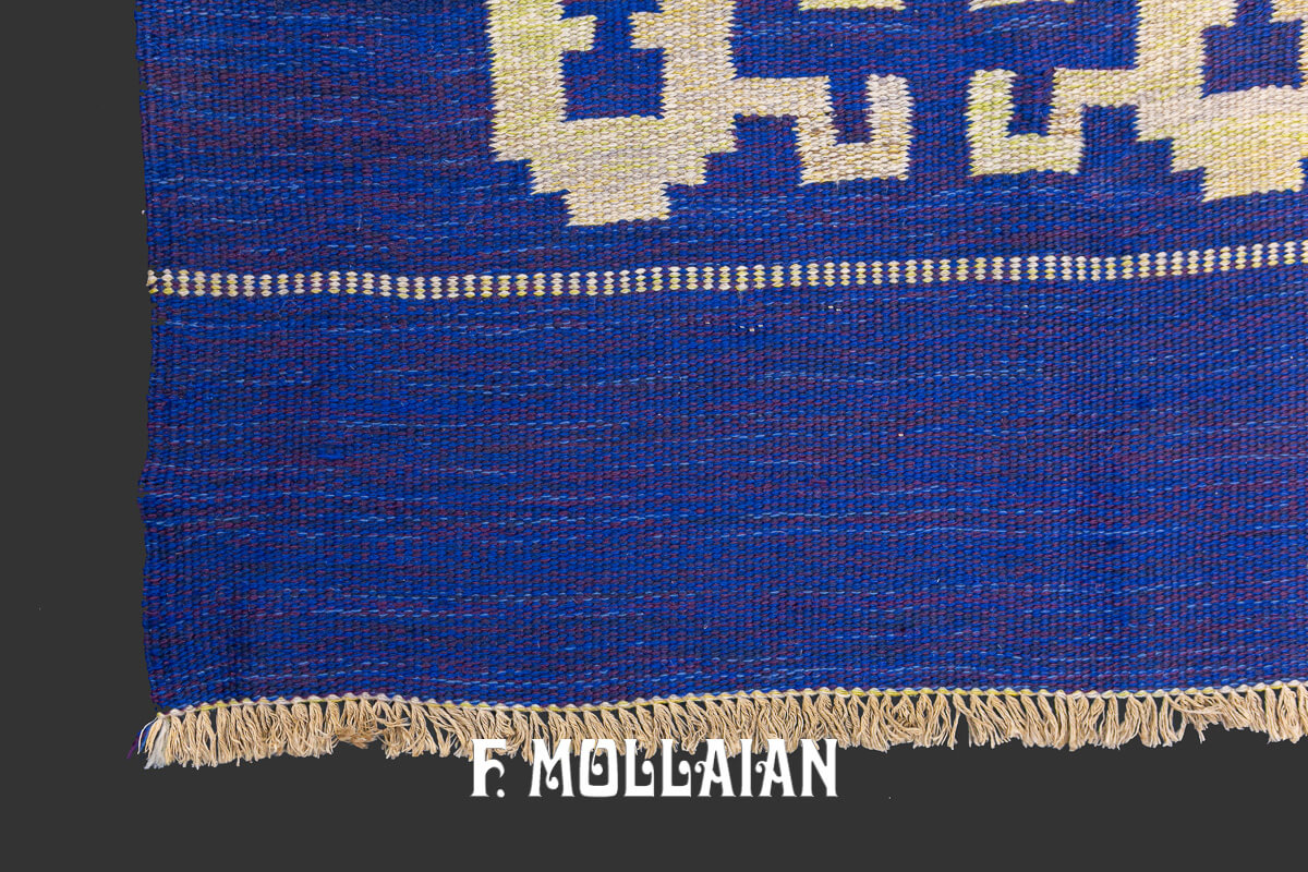 Kilim Svedese Lana Blu n°:436989