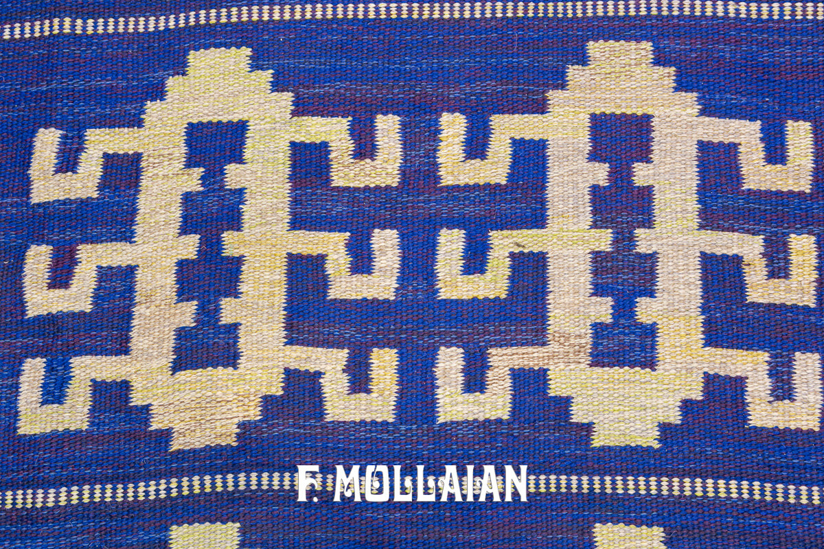 Kilim Svedese Lana Blu n°:436989