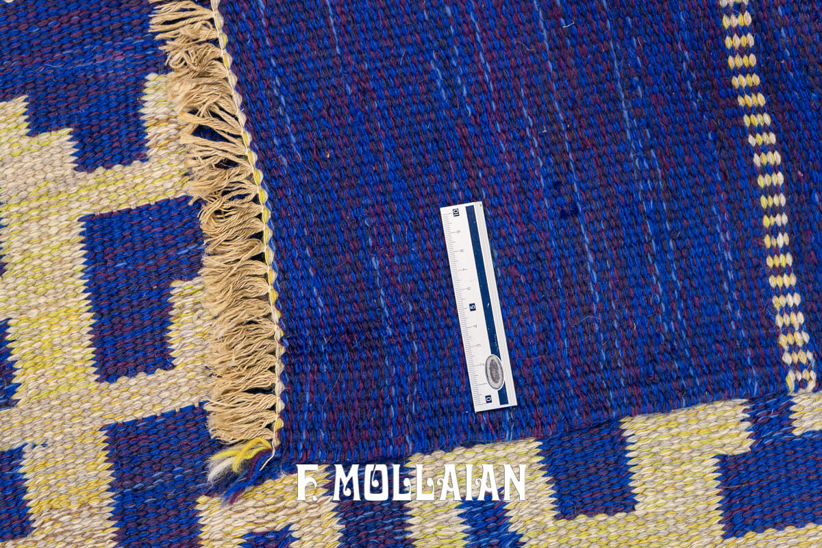 Kilim Svedese Lana Blu n°:436989