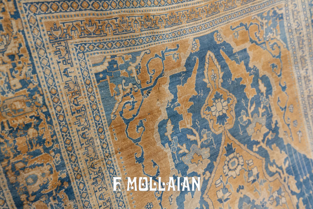 Antique Silk Rug Persian Tabriz n°:481005