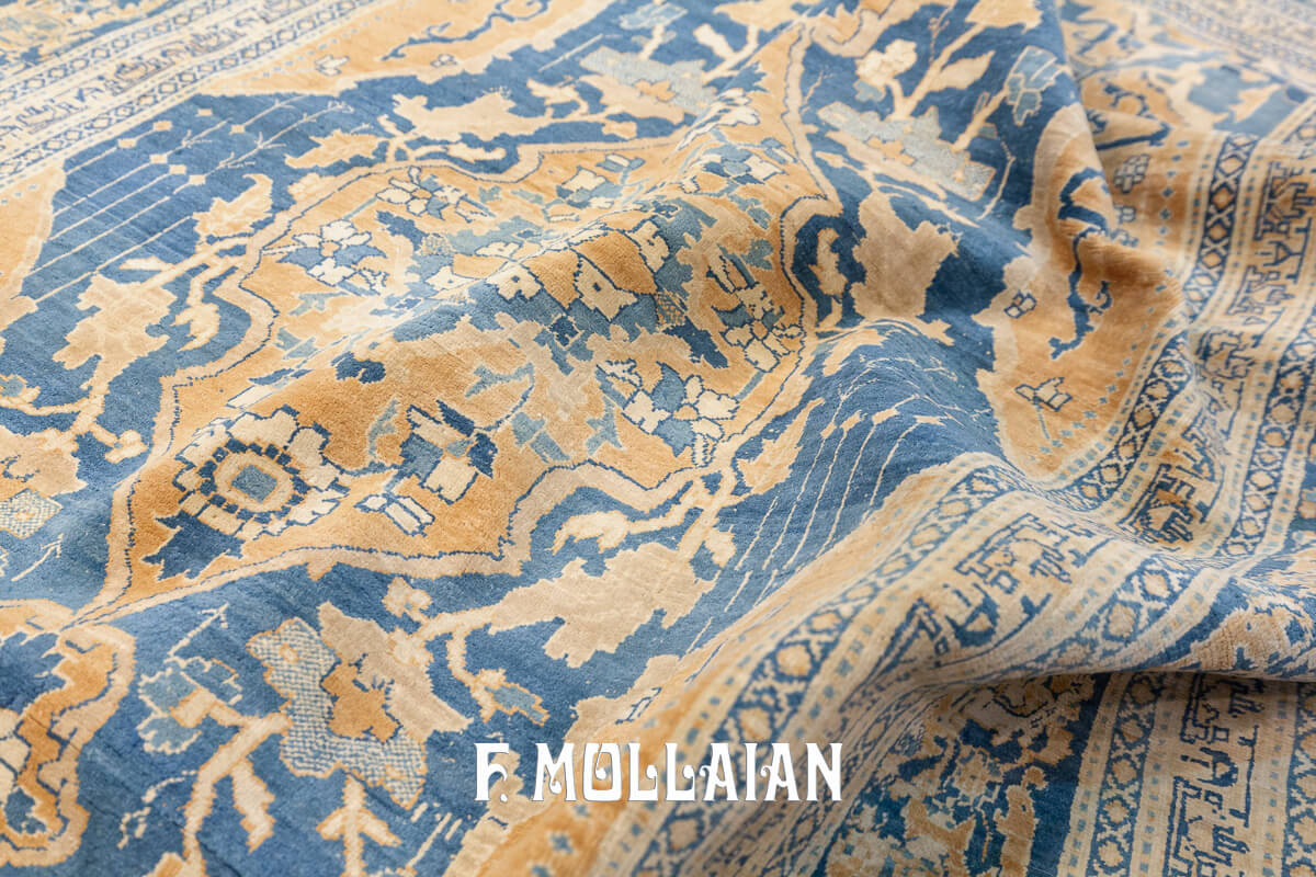 Antique Silk Rug Persian Tabriz n°:481005