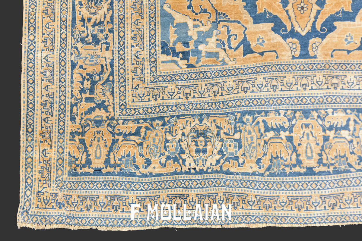 Antique Silk Rug Persian Tabriz n°:481005