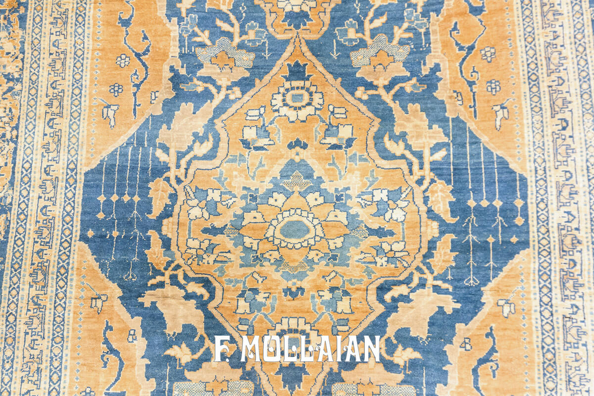 Antique Silk Rug Persian Tabriz n°:481005