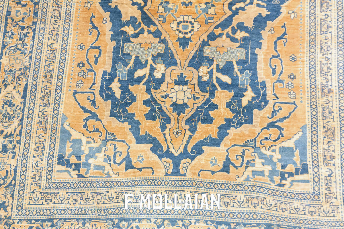 Antique Silk Rug Persian Tabriz n°:481005