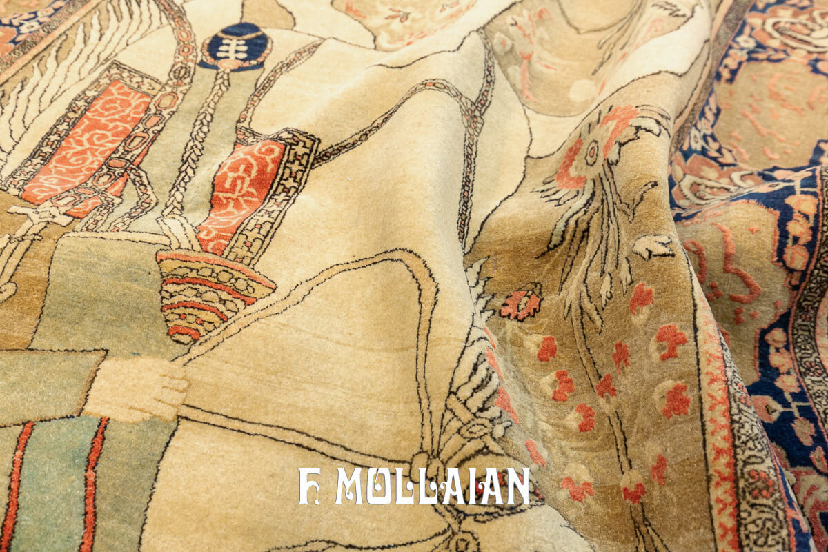 Tappeto Keshan Mohtasham Souf Figurativo n°:498059