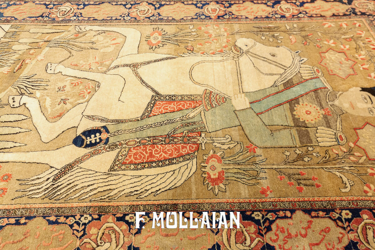 Tappeto Keshan Mohtasham Souf Figurativo n°:498059