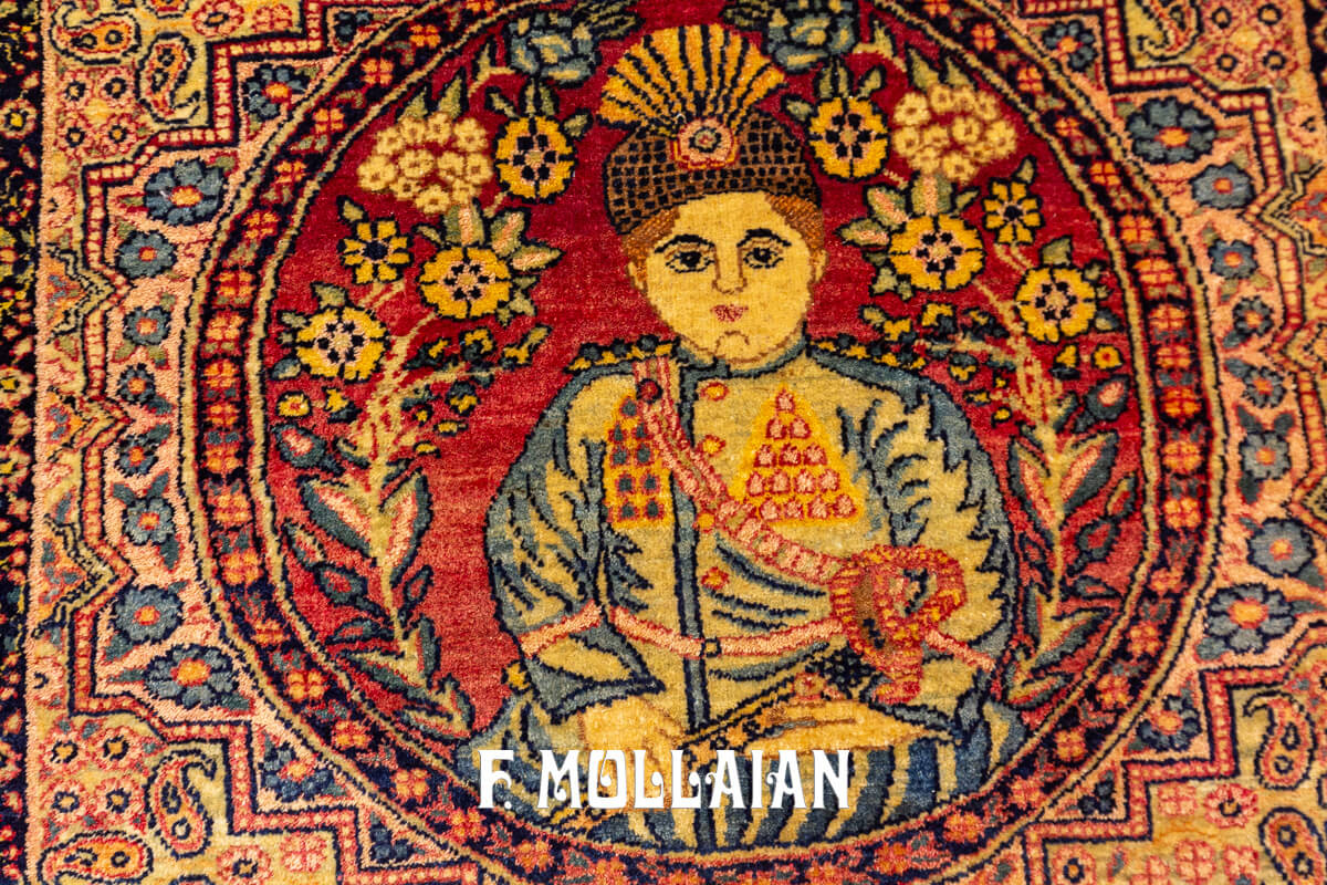 Kerman Ravar Rug Figurative Pair n°:537262-774186