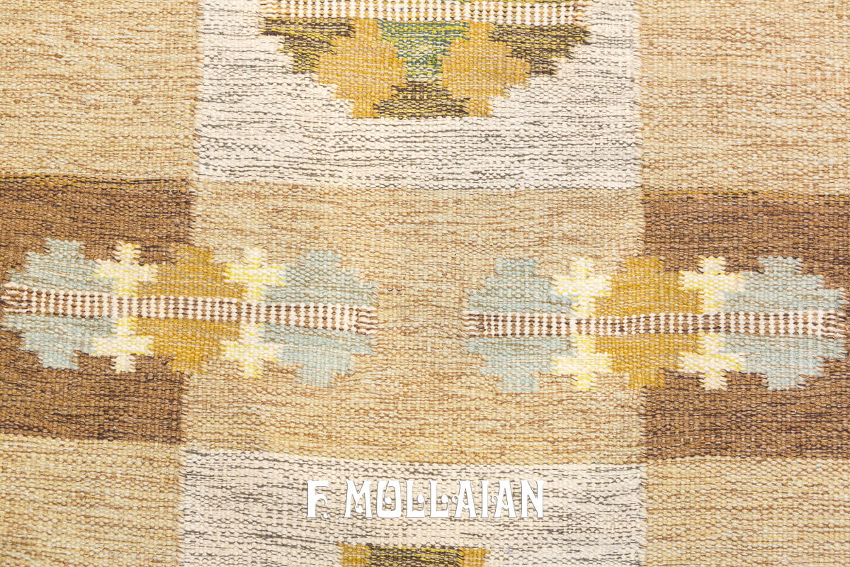 Swedish Kilim Rug Runner n°:565473