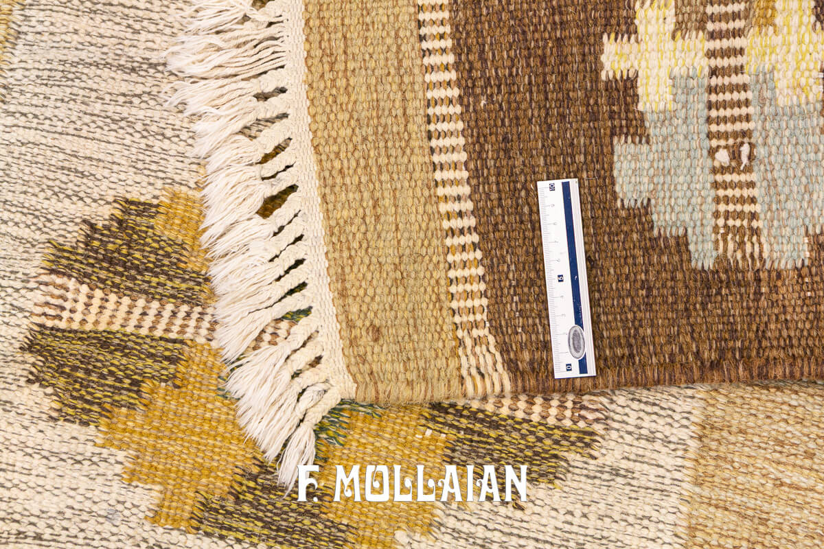 Swedish Kilim Rug Runner n°:565473