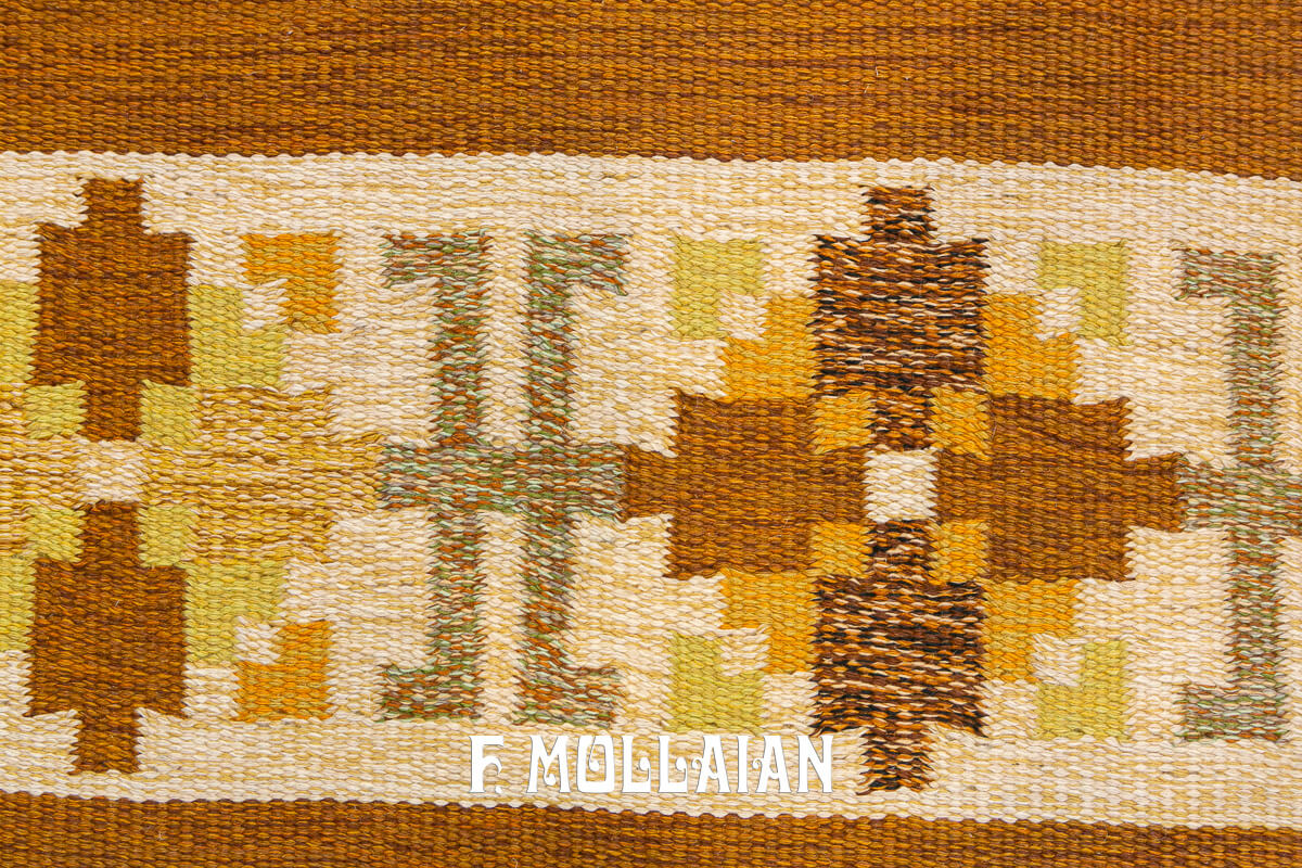Scandinavian Rug Signed FF Kilim n°:649389