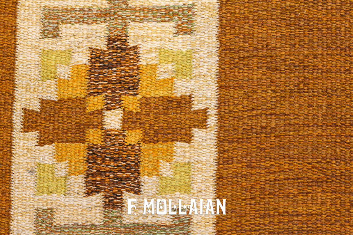 Scandinavian Rug Signed FF Kilim n°:649389