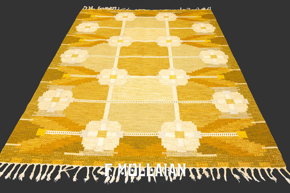 Scandinavian Kilim Rug Geometric Design n°:691349