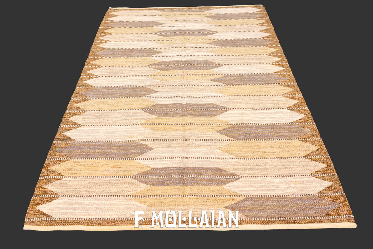 Swedish Kilim Rug Minimal Design n°:767602