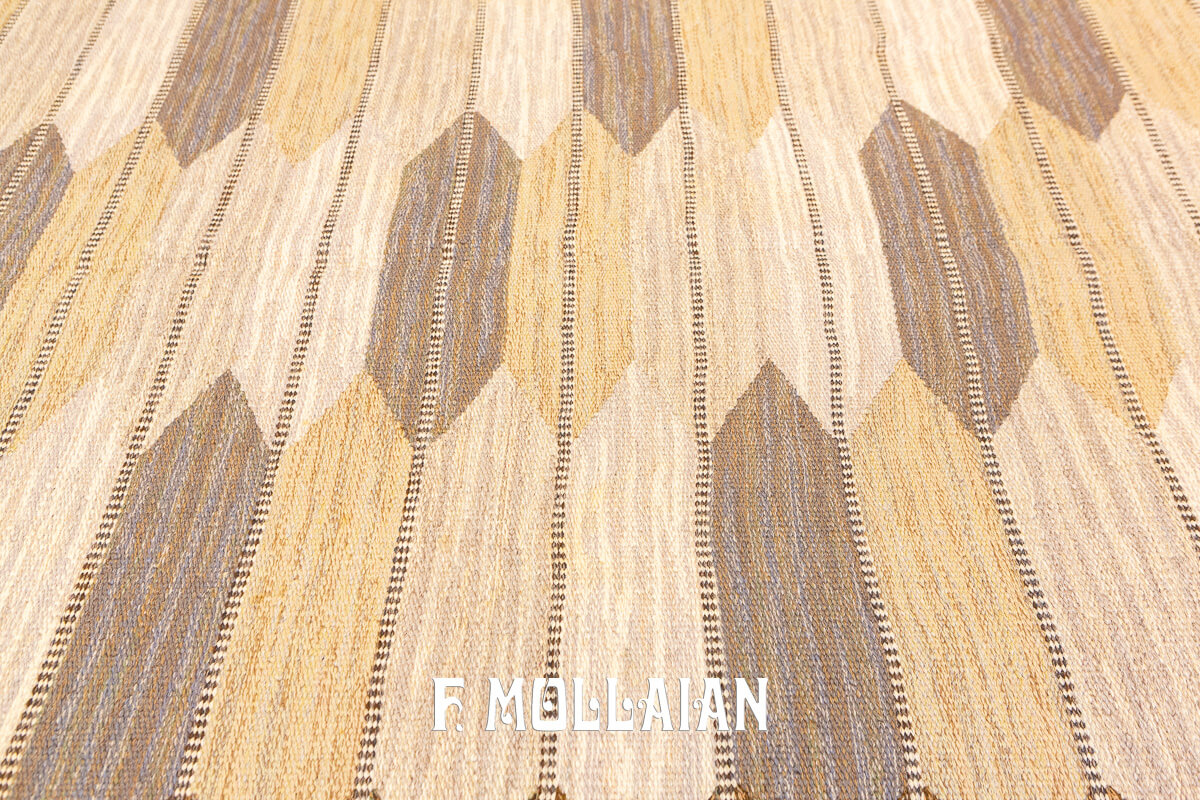 Swedish Kilim Rug Minimal Design n°:767602