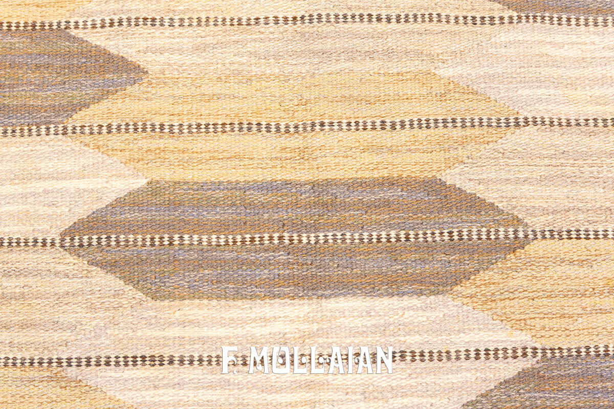 Swedish Kilim Rug Minimal Design n°:767602