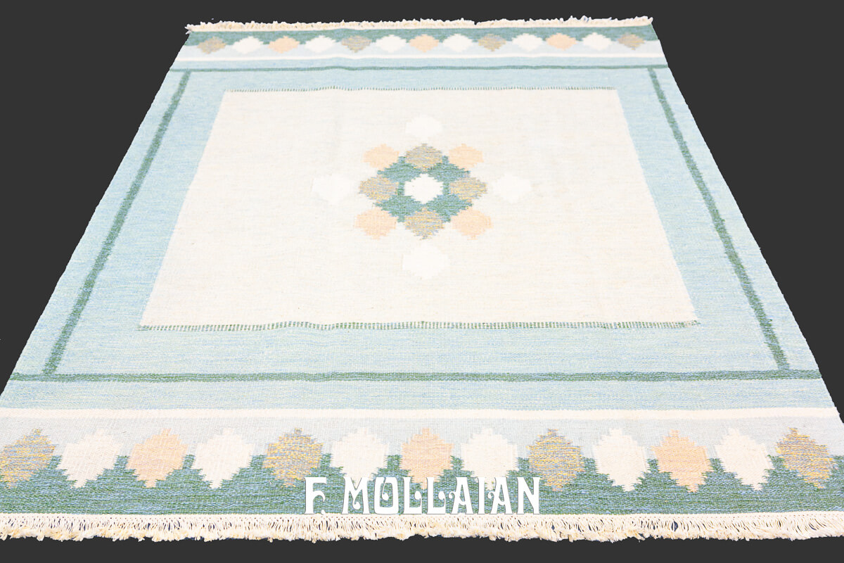 Scandinavian Rug Geometric Medallion n°:907982