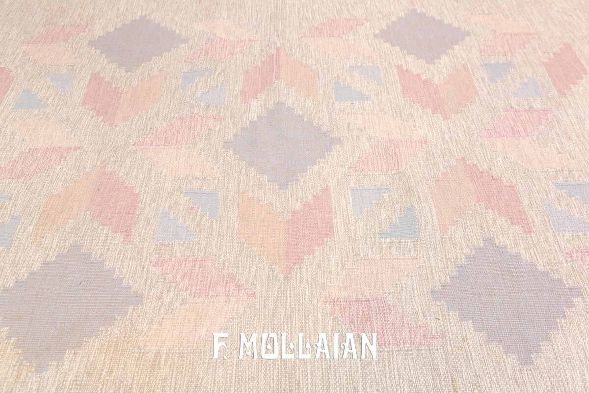 Swedish Kilim Rug Beige Rollakan n°:931575