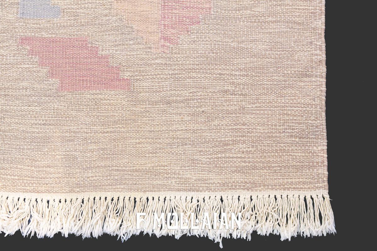 Swedish Kilim Rug Beige Rollakan n°:931575