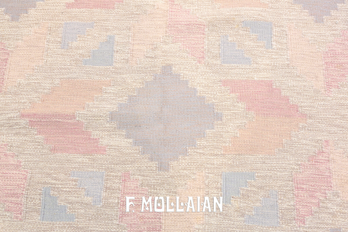 Swedish Kilim Rug Beige Rollakan n°:931575