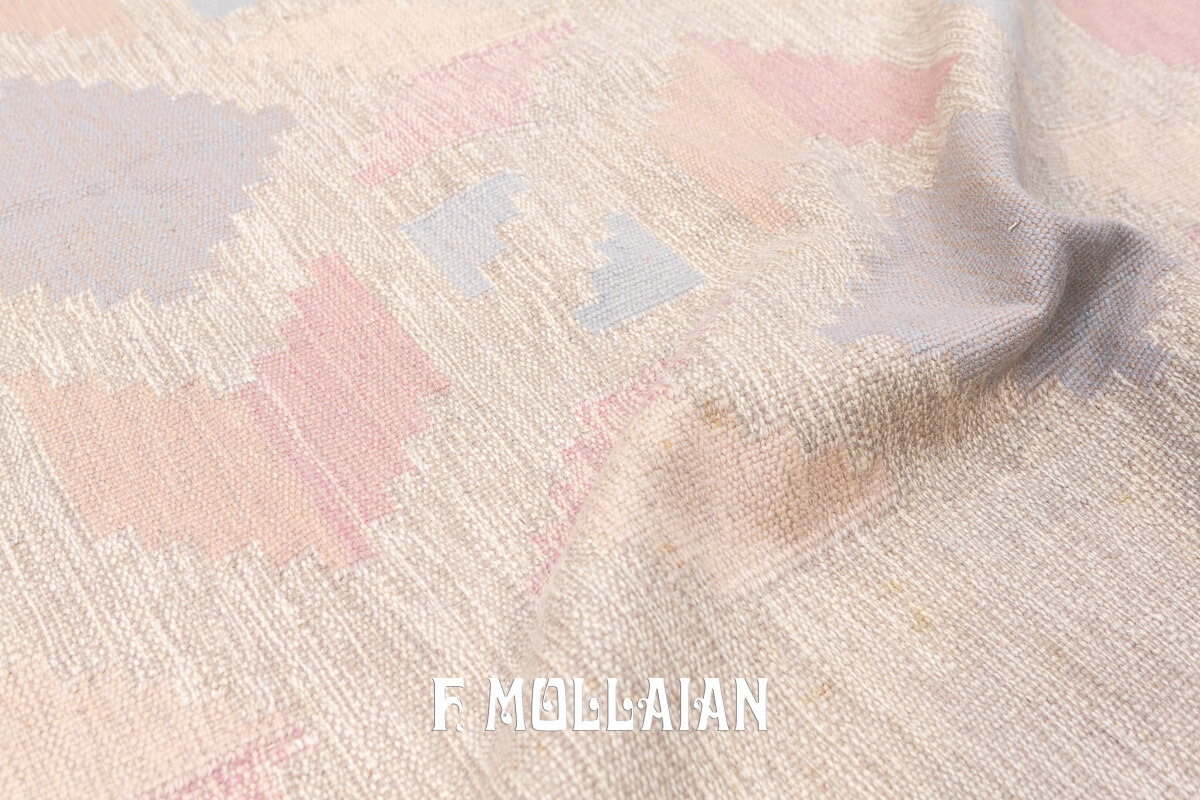 Swedish Kilim Rug Beige Rollakan n°:931575