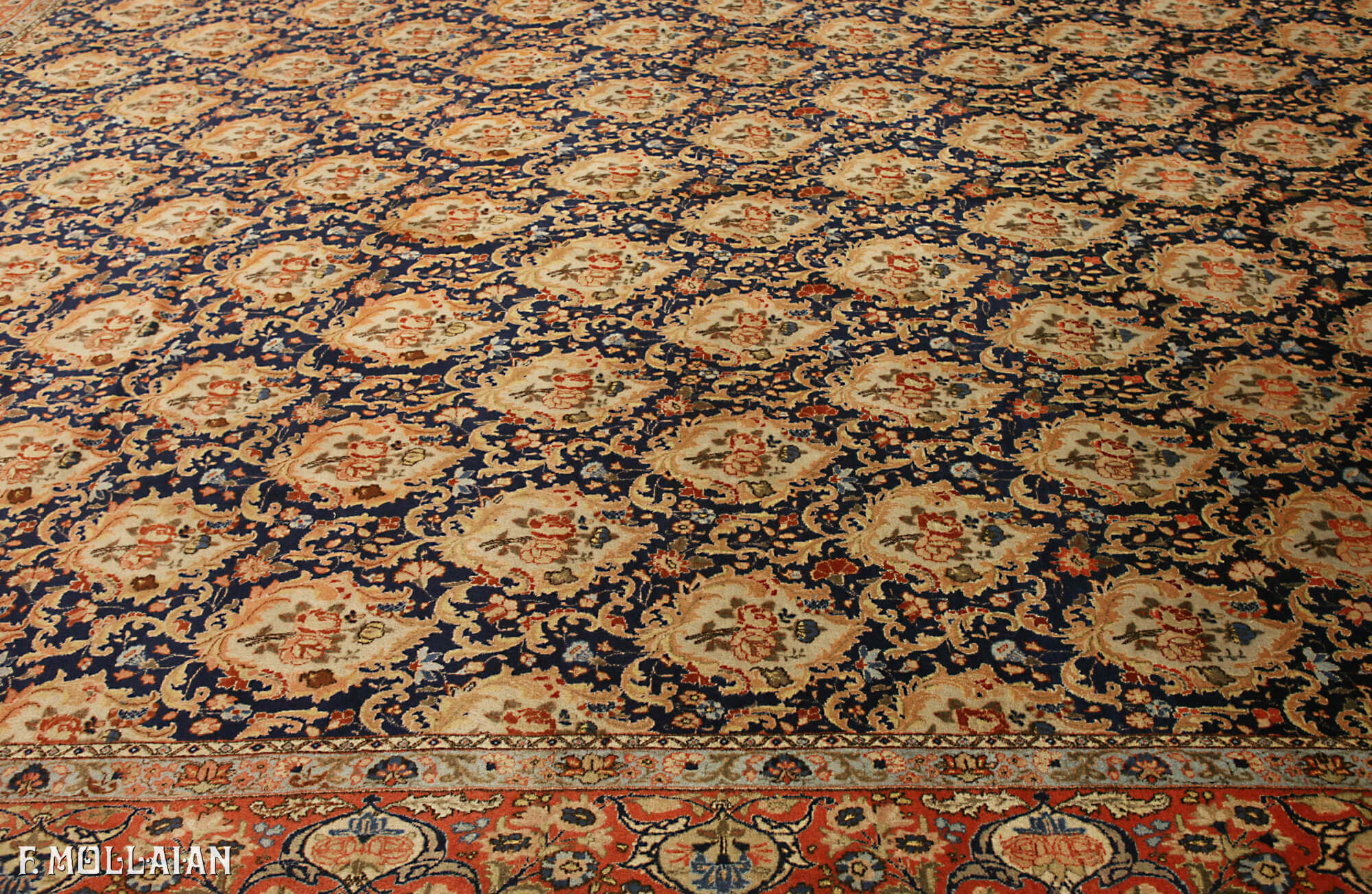 Antique Persian Tabriz Carpet (432x322 cm)