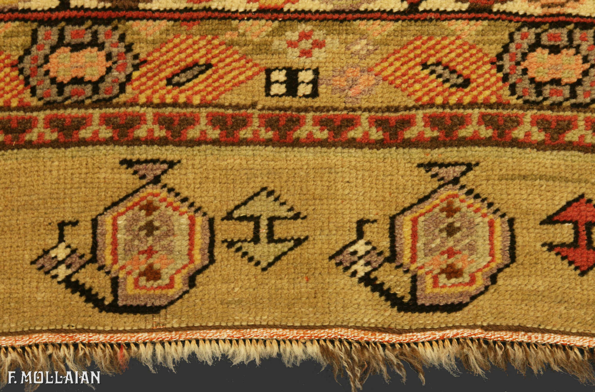 Antique Persian Bakshaish Kalleh Runner (355x122 cm)