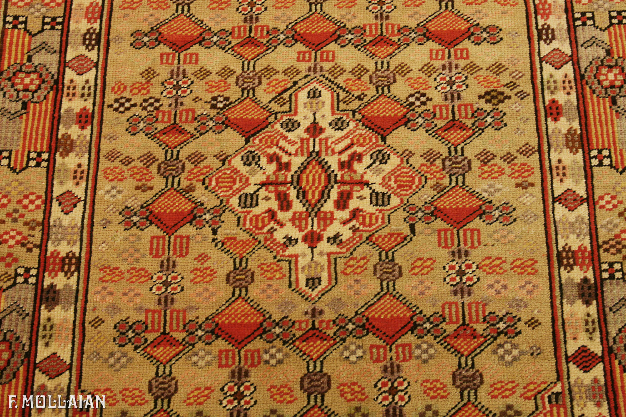 Antique Persian Bakshaish Kalleh Runner (355x122 cm)