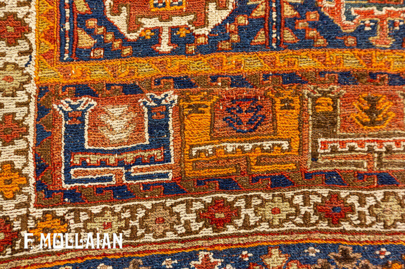 Antique Persian Sirjan Sella Rug (96x76 cm)