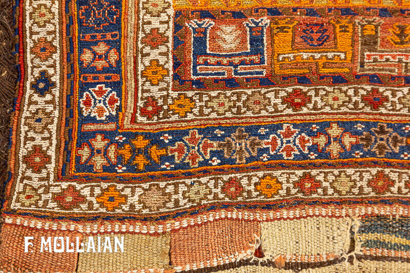Antique Persian Sirjan Sella Rug (96x76 cm)