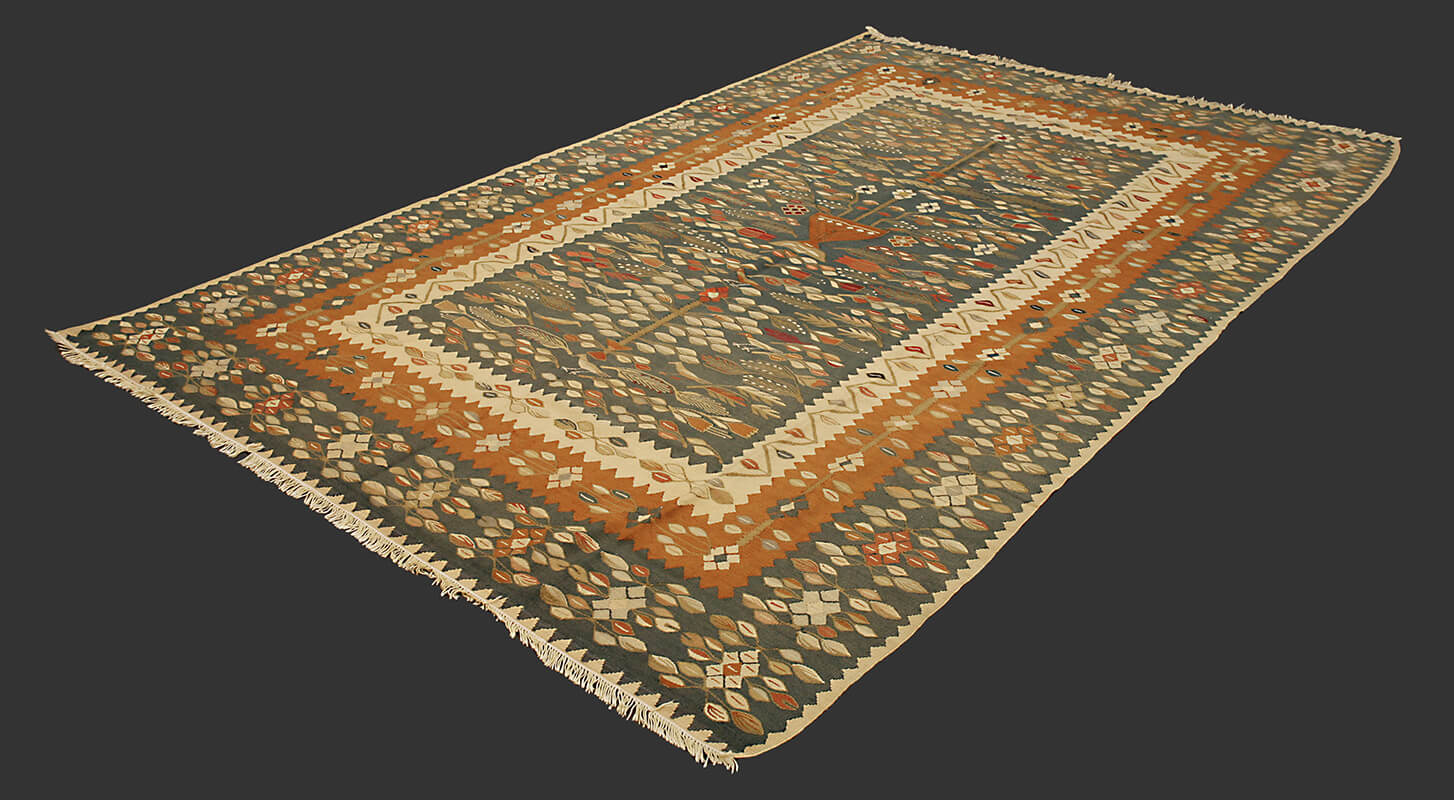 Antique Ukrainian Bessarabian Kilim (295x198 cm)