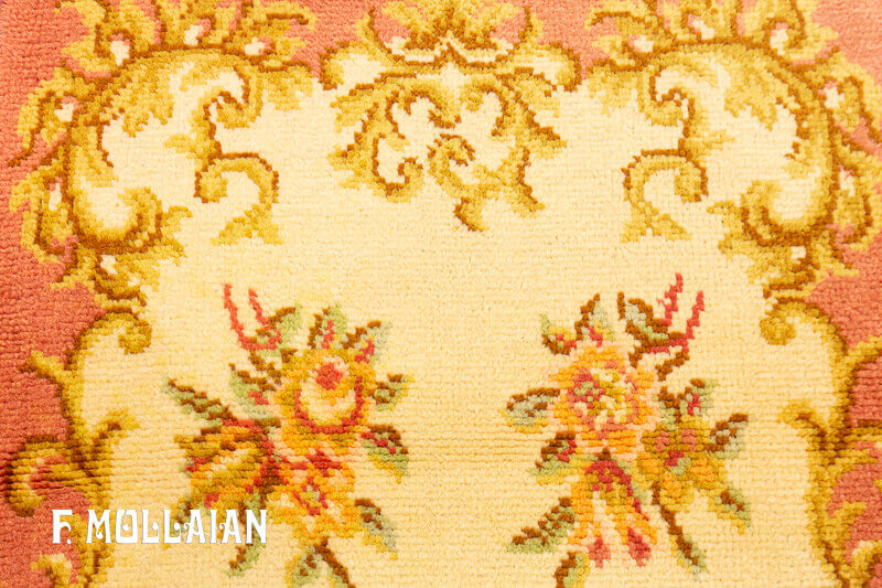 Vintage European Woolen Savonnerie Rug (141x72 cm)