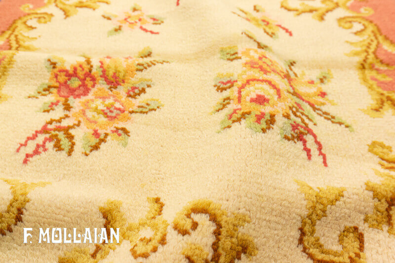Vintage European Woolen Savonnerie Rug (141x72 cm)
