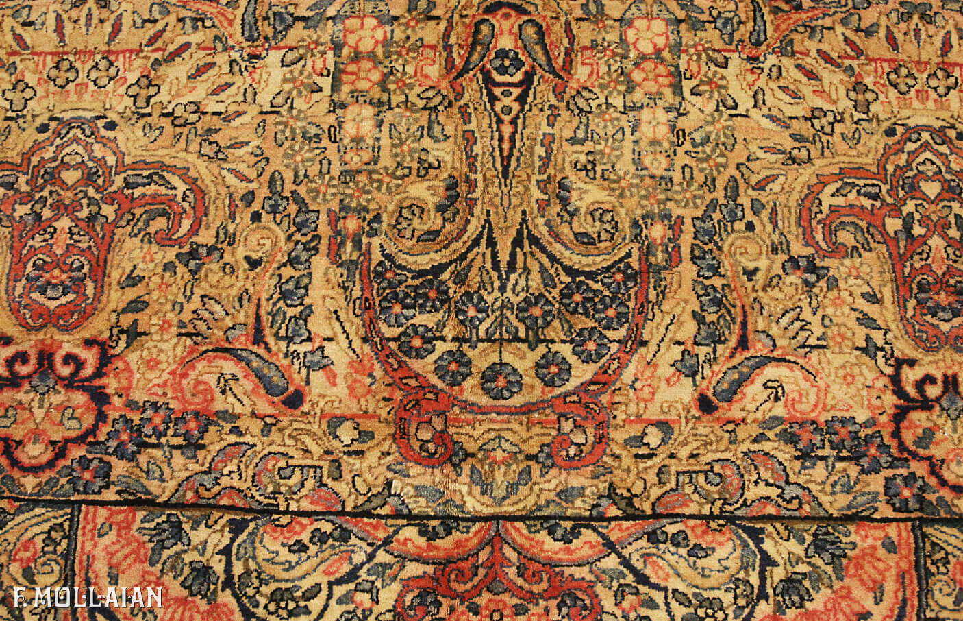 Antique Persian Kerman Carpet (594x300 cm)