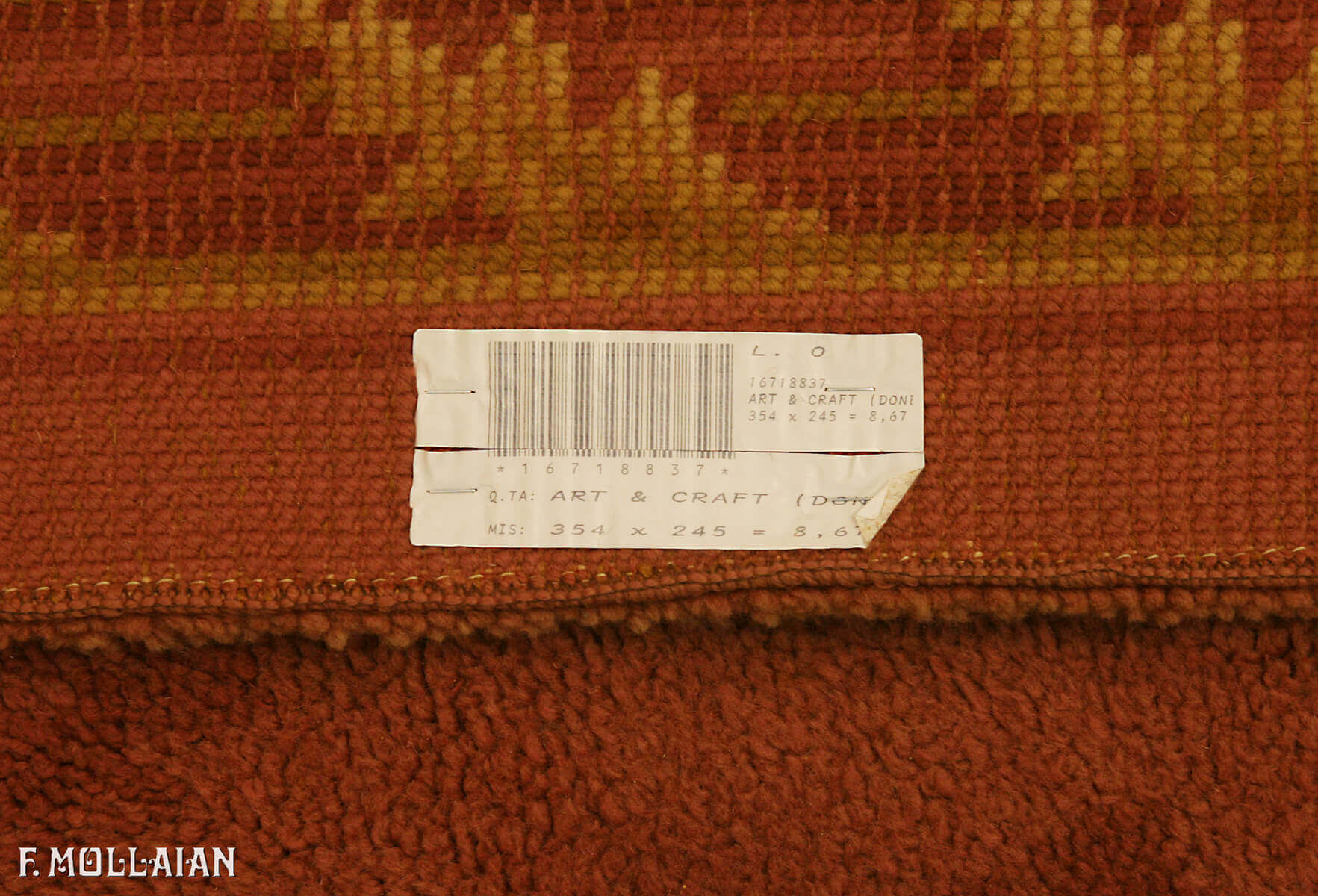 Antique English Donegal (Art & Craft) Carpet (354x245 cm)