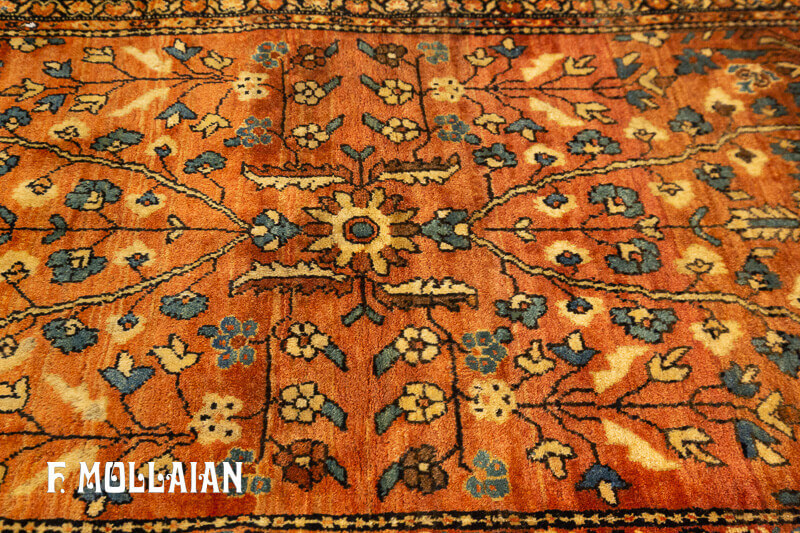 Antique Persian Saruk Farahan Rug (146x54 cm)